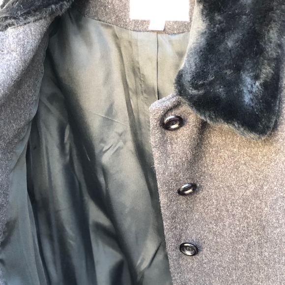 NW Albert Nipon America Made Wool&Fur Coat, Sz 8P - Picture 12 of 16